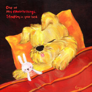 22. One of my favorit things_Sleeping in your bed_24x24cm_RGB_300dpi