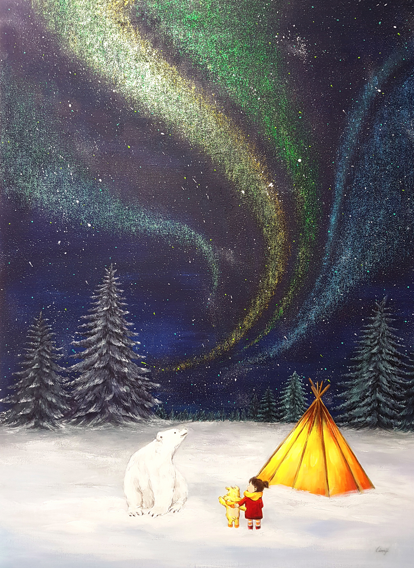 오로라로 빛나는 밤 03_90.9x65.1cm_RGB_300dp