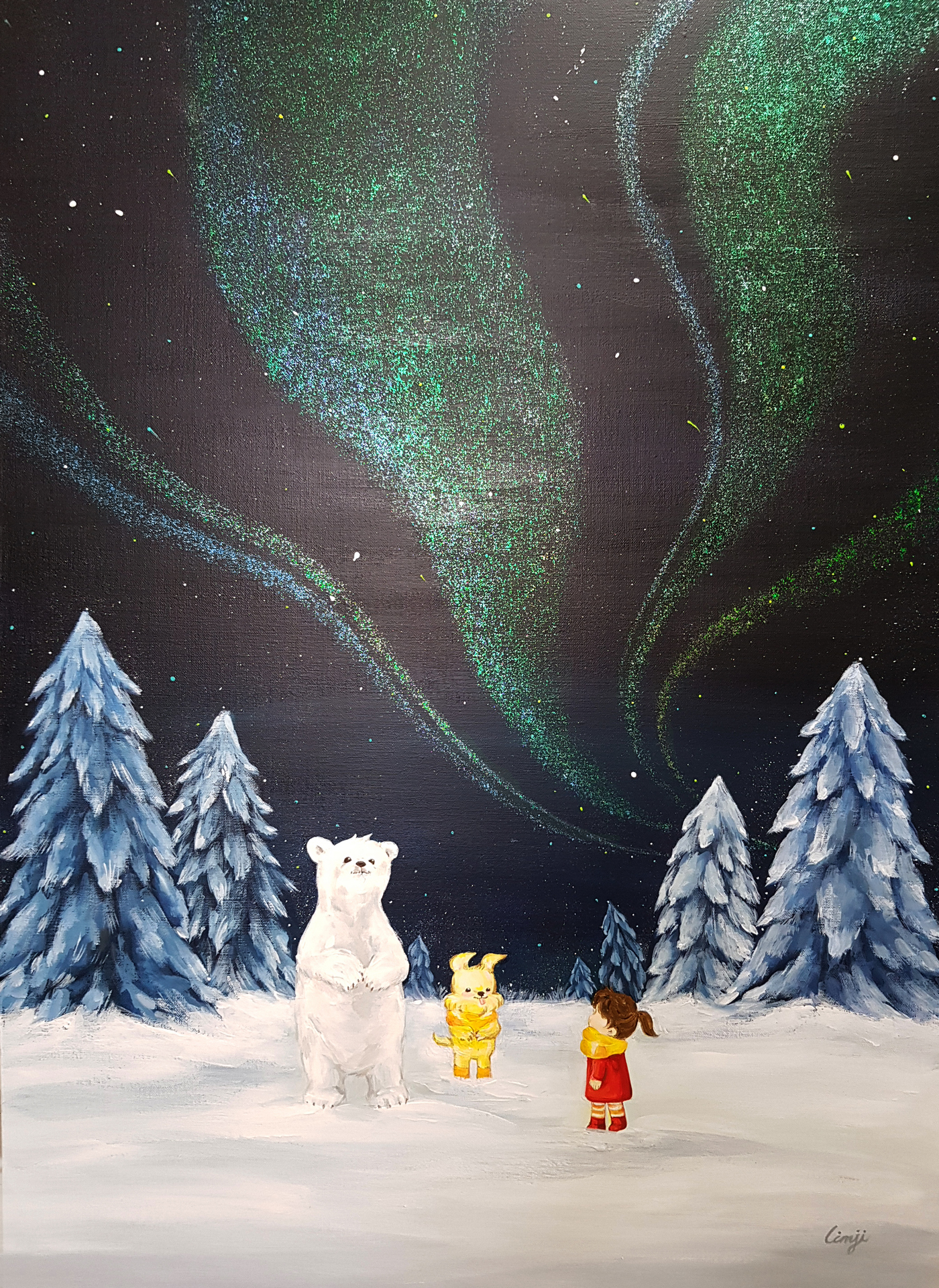 오로라로 빛나는 밤 06_90.9x65.1cm_RGB_300dp